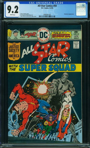 ALL STAR COMICS #59, CGC 9.2 NM-