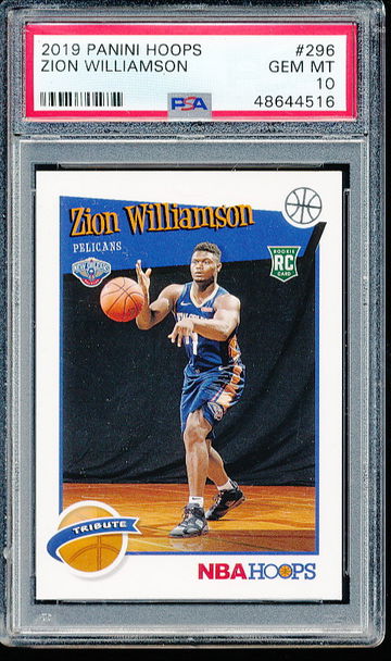 2019 Panini Hoops Zion Williamson #296 PSA 10