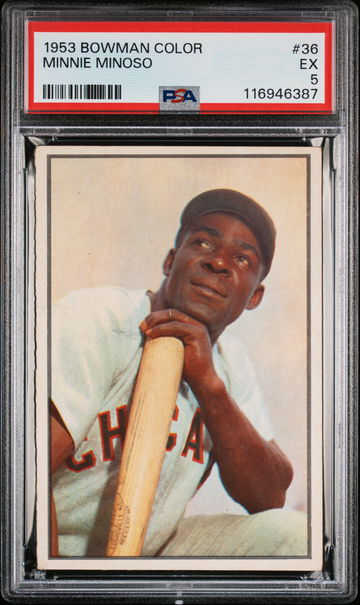 1953 Bowman Color Minnie Minoso #36 PSA 5