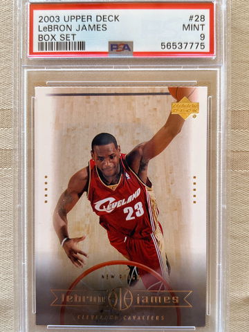 2003 LeBron James Upper Deck Box Set #28 PSA 9 Cavs Lakers