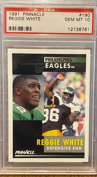 1991 Pinnacle Reggie White PSA 10 GEM