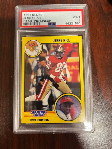 1991 Kenner Jerry Rice Starting Lineup PSA 9