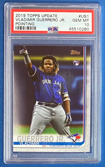 Vladimir Guerrero Jr 2019 Topps Update Pointing SP PSA 10 RC