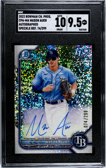 2022 Bowman Chrome Mason Auer CPA-MA Auto Speckle Refractor