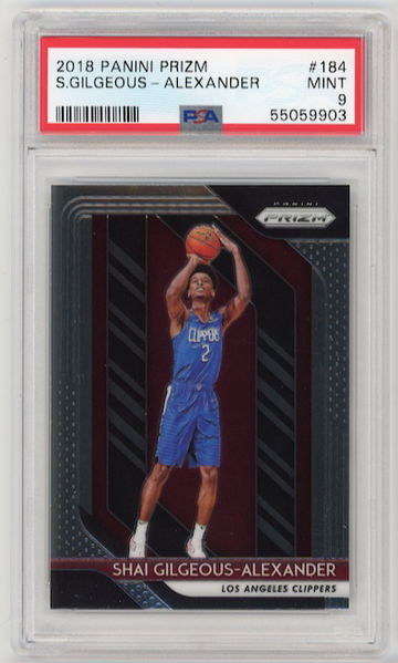 Shai Gilgeous-Alexander 2018 Prizm PSA 9 Rookie