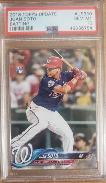 2018 TOPPS UPDATE JUAN SOTO PSA 10 US300