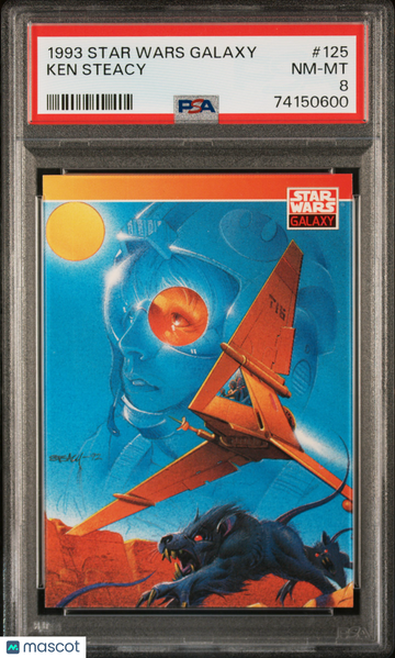 1993 Star Wars Galaxy Ken Steacy #125 PSA 8