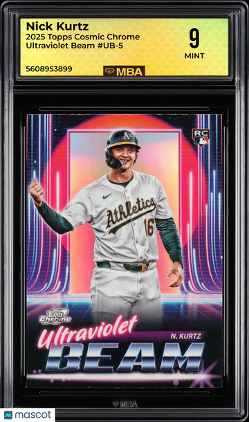 2025 Topps Cosmic Chrome Ultraviolet Beam Nick Kurtz #UB-5 MBA 9