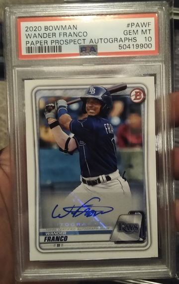 2020 Bowman Retail Auto Wander Franco ( PSA 10 )