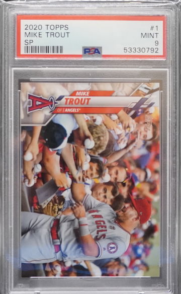 2020 Topps #1 Mike Trout SP PSA 9 Short Print
