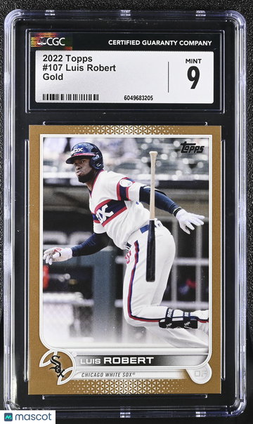 2022 Topps Luis Robert #107 Gold 1134/2022 CGC 9