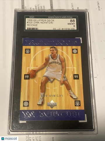 1998 Upper Deck Dirk Nowitzki #320 Rookie Watch Rookie SGC 8