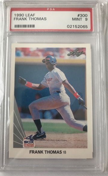 1990 Frank Thomas Leaf RC PSA 9