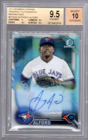 Anthony Alford 2016 Bowman Refractor Auto