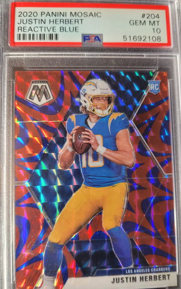 2020 Mosaic Justin Herbert Reactive Blue
