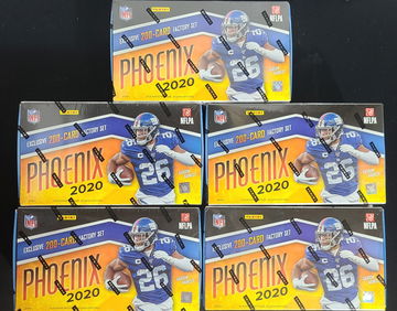 2020 Phoenix NFL Panini Factory Set Sealed Fire Bursts 200ct Lot of 5
