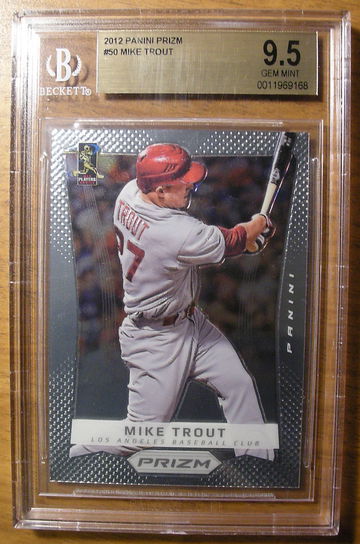 Mike Trout 2012 Prizm #50 BGS 9.5 Gem Mint