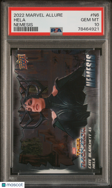 2022 Upper Deck Marvel Allure Nemesis Hela #N6 PSA 10