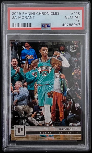 2019 Panini Chronicles Ja Morant Rookie Card #116 PSA 10