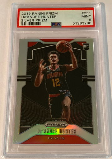 2019 Panini Prizm Deandre Hunter Silver PSA 9