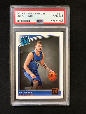2018 Panini Donruss - Luka Doncic - Rated Rookie Base PSA 10