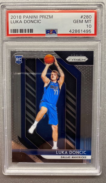 LUKA DONCIC 2018 PANINI PRIZM ROOKIE PSA 10 GEM MINT 