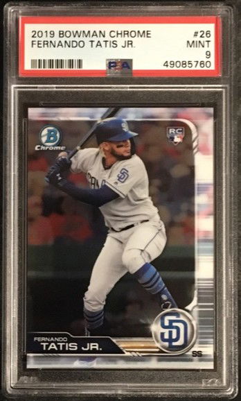 2019 Bowman Chrome - FERNANDO TATIS JR - Rookie - PSA 9 (760)