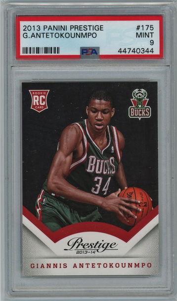 2013 Panini Prestige Giannis Antetokounmpo PSA 9
