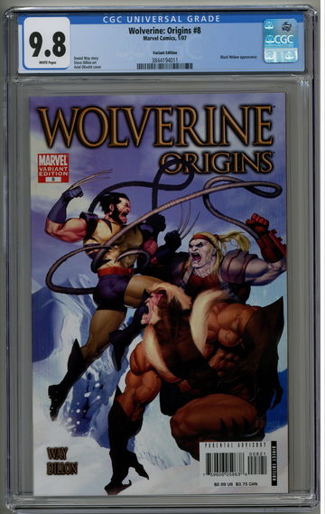 Wolverine: Origins 8 CGC 9.8 Olivetti Variant cover Black Widow, Omega Red, Sabretooth