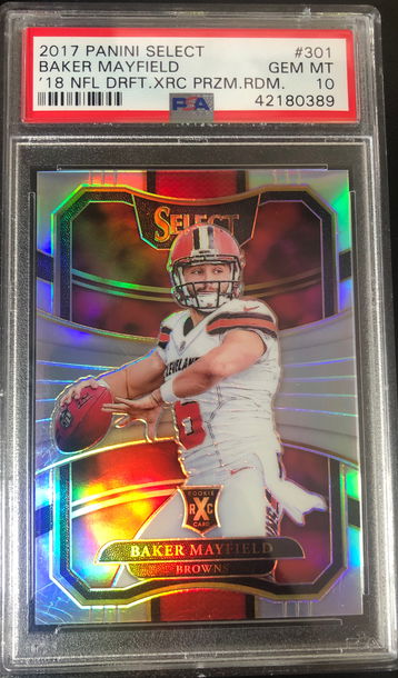 Baker Mayfield Select XRC PSA 10 Rookie