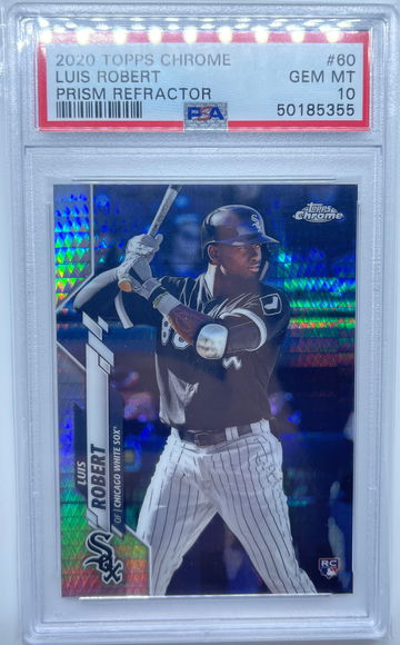Luis Robert 2020 Topps Chrome RC Prism #60 PSA 10