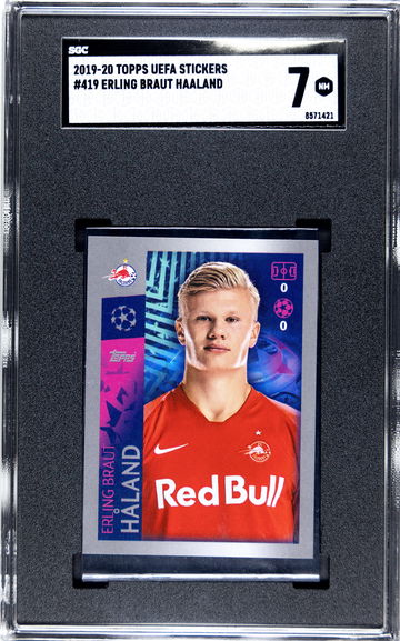 2019 Topps UEFA Stickers Erling Haaland SGC 7-Near Mint