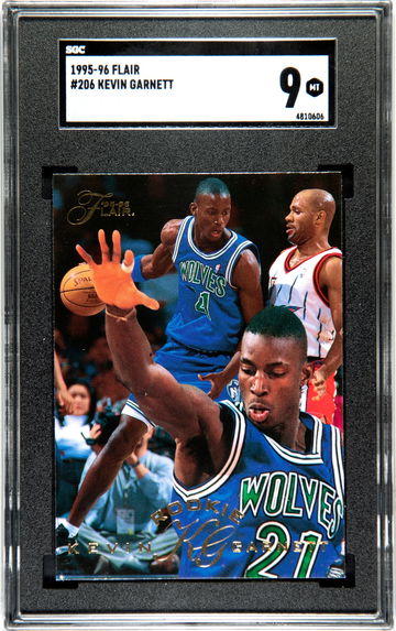 1995-96 Flair Kevin Garnett Rookie SGC 9