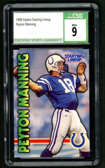 1999 Hasbro Starting Lieup Peyton Manning CSG 9 Mint
