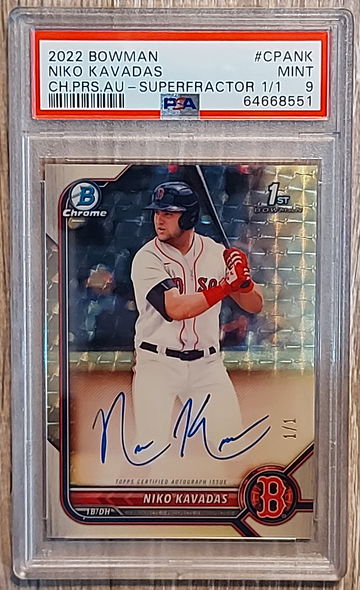 2022 Bowman Niko Kavadas Superfractor 1/1