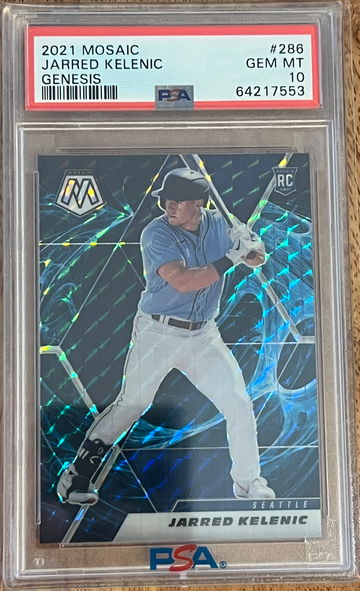 Jarred Kelenic 2021 Mosaic Genesis PSA 10 Rookie (pop 1)