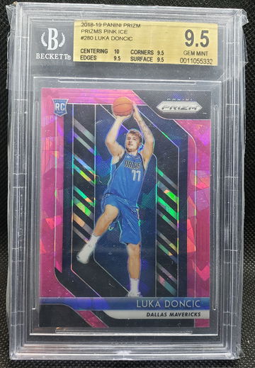 2018 Prizm Luka Doncic Pink Ice BGS 9.5