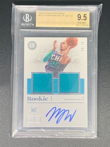 2019 Panini Encased PJ Washington RC Patch Auto /99