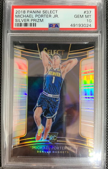 2018 Panini Select Michael Porter Jr. Concourse Silver Prizm PSA 10 Gem-Mint