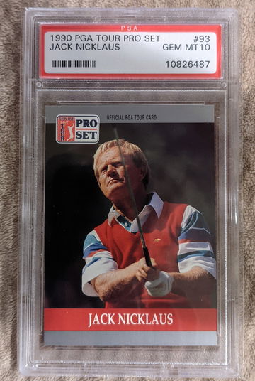 1990 PGA Tour Pro Set Jack Nicklaus Rookie PSA 10