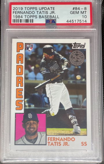 PSA 10 2019 Topps Update Fernando Tatis Jr 1984 Topps #84-8