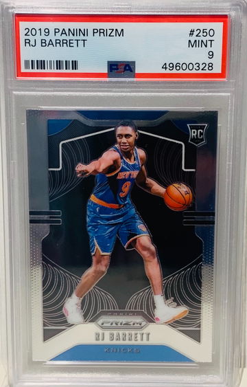 2019 Panini Prizm RJ Barrett Rookie #250 PSA 9 New York Knicks