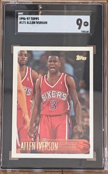1996 Topps Allen Iverson #171 SGC9