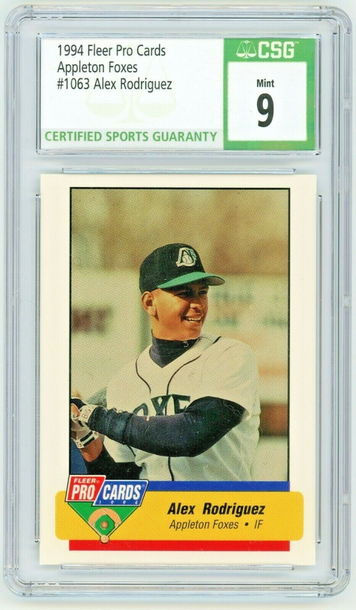 ALEX RODRIGUEZ 1994 Fleer Pro Cards Rc #1063 CSG 9