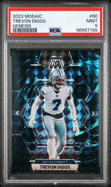 2023 Panini Mosaic Genesis Trevon Diggs #60 SSP PSA 9