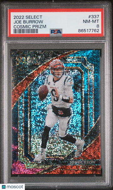 JOR BURROW 2022 Select Cosmic Suite Case Hit SSP #337 PSA 8 BENGALS
