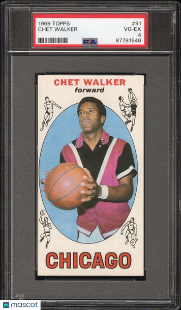 1969 Topps Chet Walker #91 PSA 4