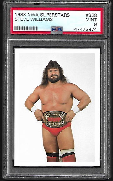 Doctor Death - Wrestling - 1988 NWA Superstars Steve Williams PSA 8 Pop 5 - 4 higher