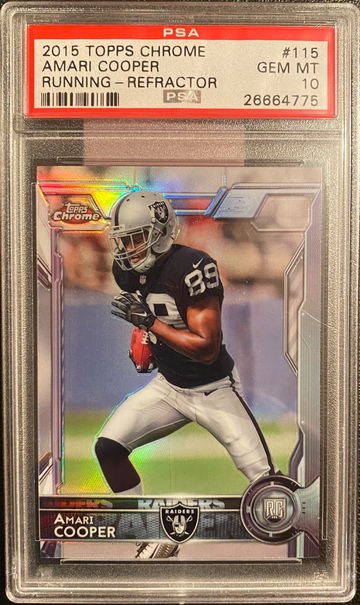 2015 Topps Chrome Refractor Amari Cooper PSA 10 Gem Mint