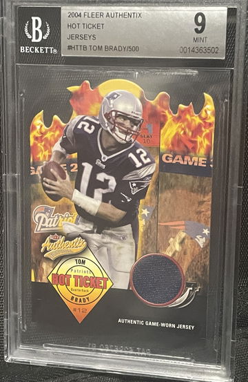 2004 Fleer Authentix HOT TICKET Game WornJersey Die Cut /500